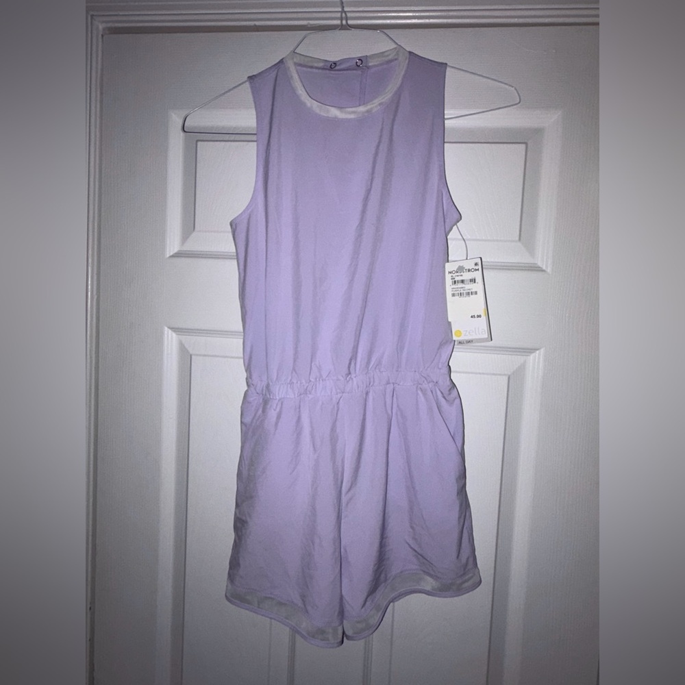 NEW Zella Purple Secret Romper girl size XL 14/16
